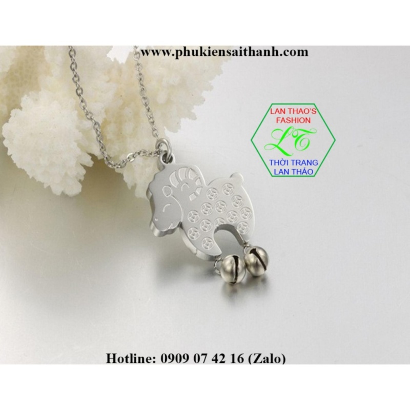 Dây chuyền Titan Cừu baby siêu dễ thương DC584-1 (TRẮNG)