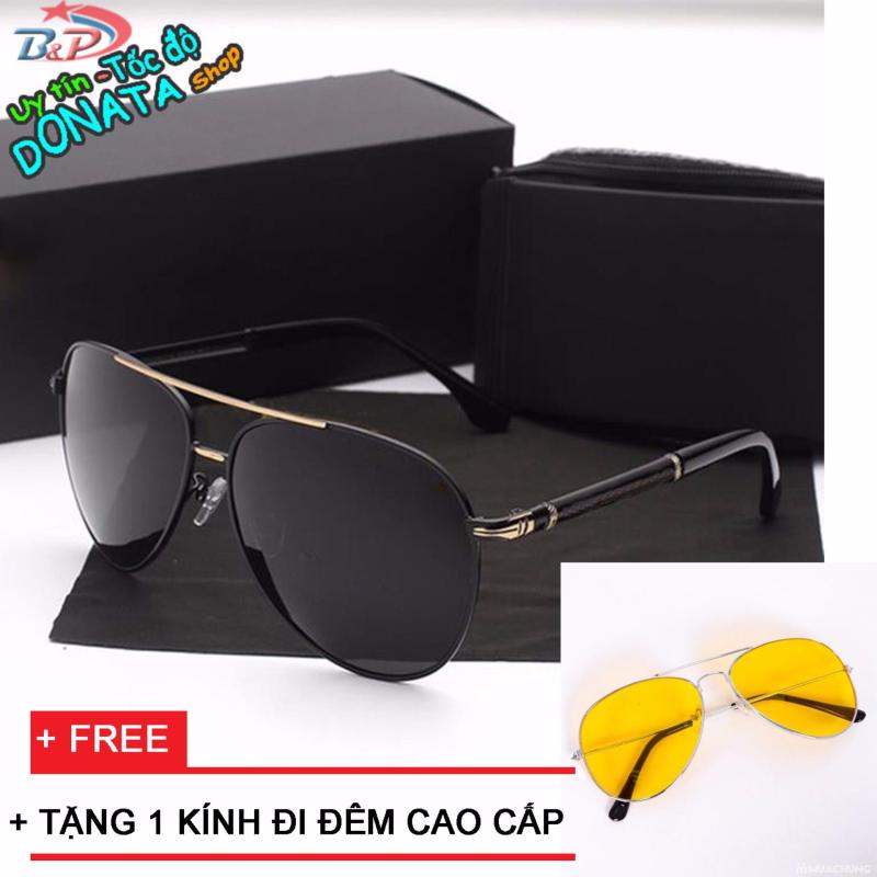 Giá bán Kính mát nam cao cấp hot thời trang nhất + TẶNG 1 KÍNH ĐI ĐÊM (vàng)