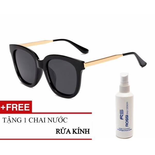 Giá bán Kính mát thời trang Shady unisex MK735.9 (Đen) + Tặng 1 chai nước rửa kính ROSSI Italy Design