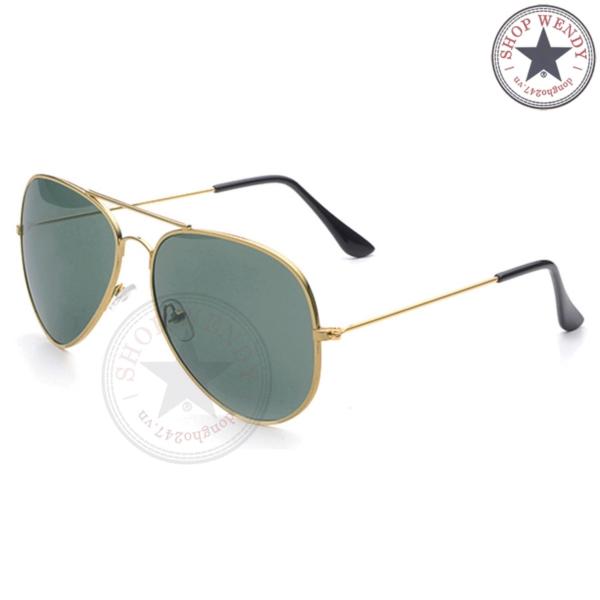 Giá bán Kính râm đi đường unisex kiểu dáng Aviator K199 (Rêu gọng vàng)