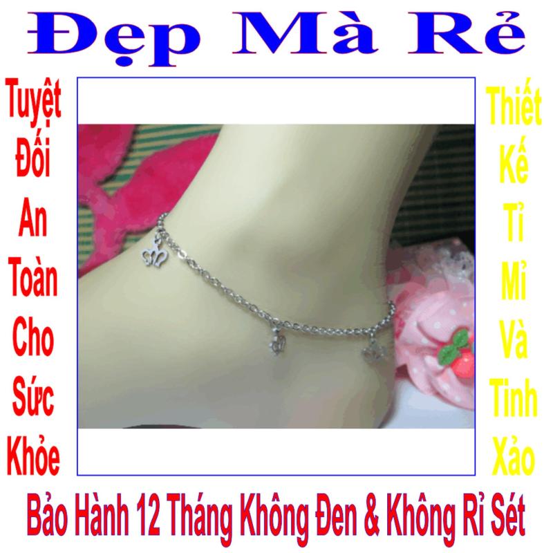 Lắc chân inox Đẹp Mà Rẻ kiểu vương miện