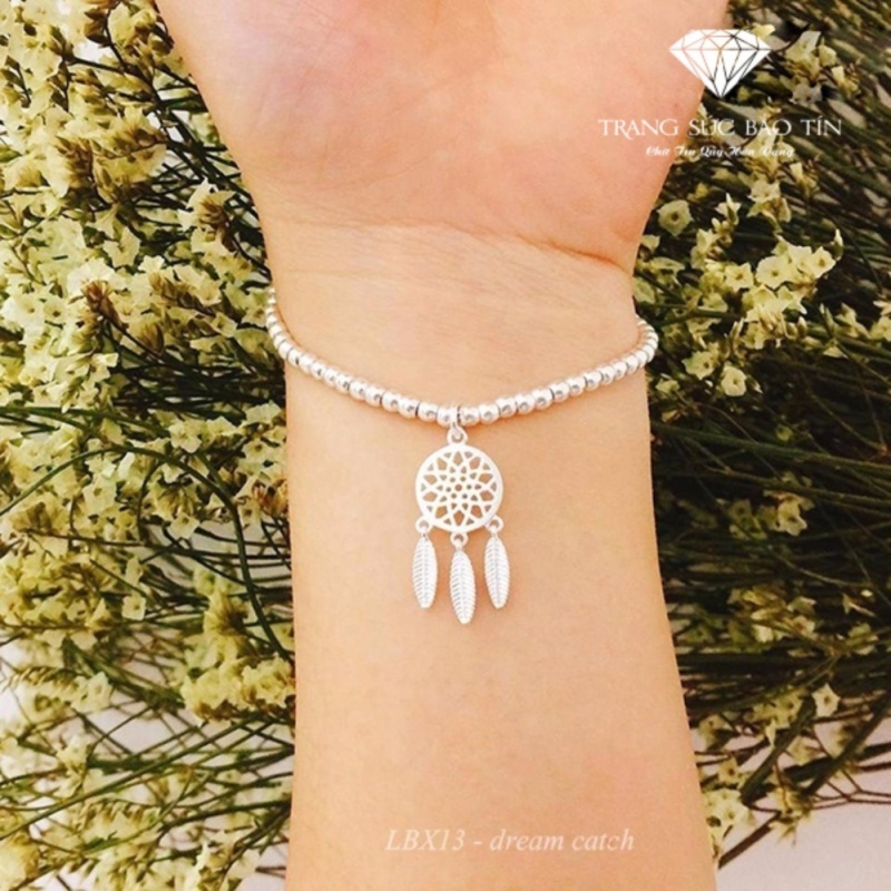 Lắc Tay Bạc Nữ Bi Mix Dream Catcher Chất Liệu Bạc Cao Cấp - Thương Hiệu Bảo Tín
