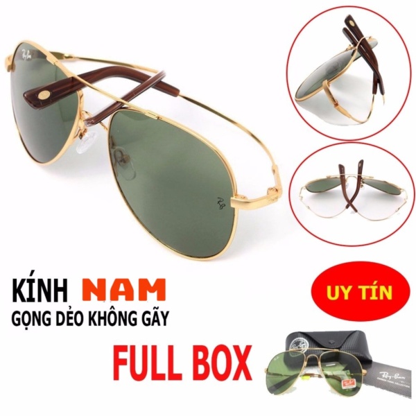 Giá bán Mắt kính Nam gọng kim loại dẻo- Full Box