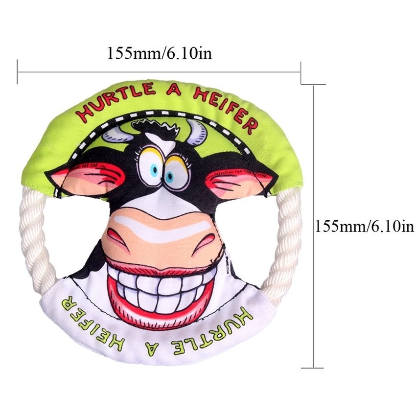 qjq andux pet frisbee with rope ring pet qjq andux pet frisbee with rope ring pet