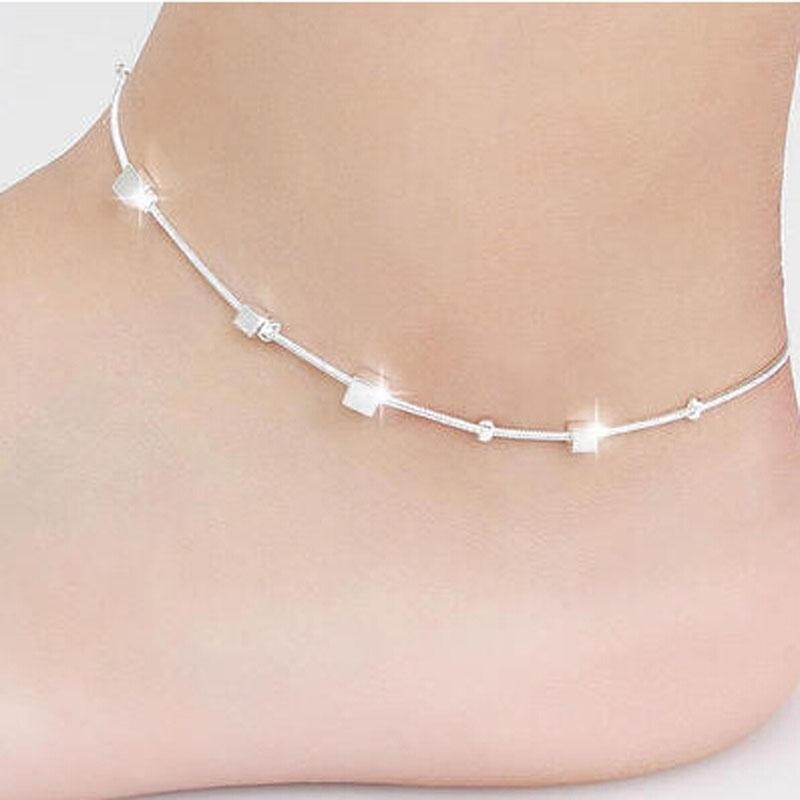 Small Box Women Chain Ankle Bracelet Barefoot Sandal Beach Foot Jewelry - intl