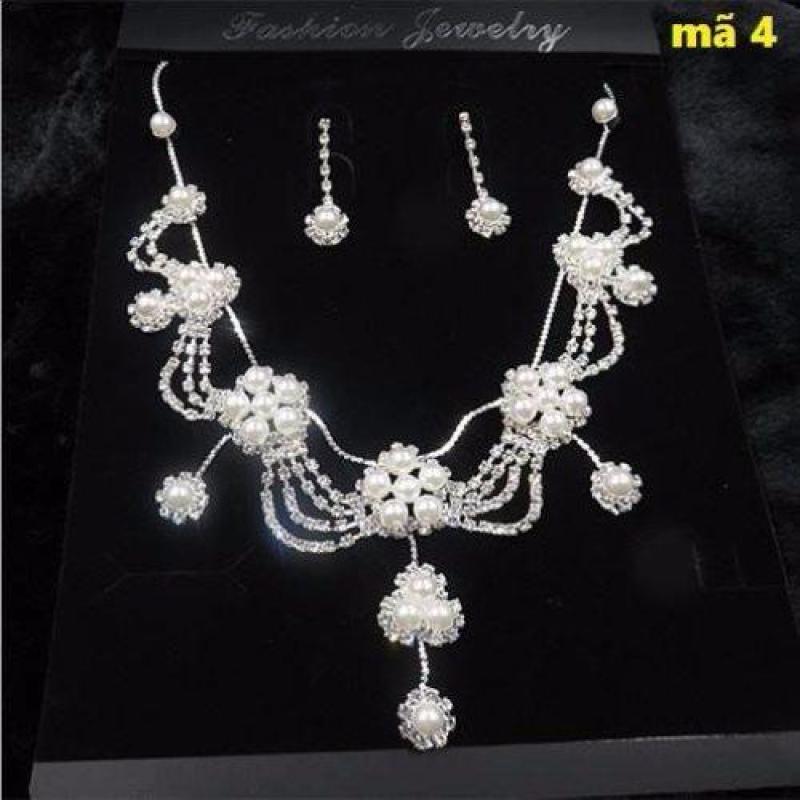 Vòng cổ kèm khuyên tai đi tiệc mv4 loai