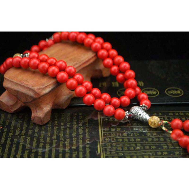 Vòng cổ NATURE STONE chu sa may mắn ALCC