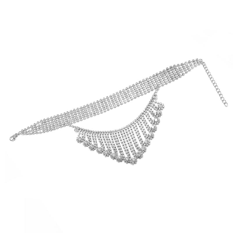 Vòng Cổ Thời Trang Choker Kim Loại Gắn Đá Queen 14401 LUNG LINH TỎA SÁNG