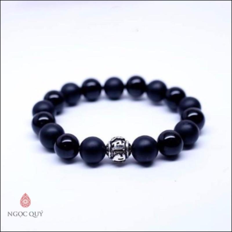 Vòng Tay Đá Obsidian Mix Charm Bạc 925