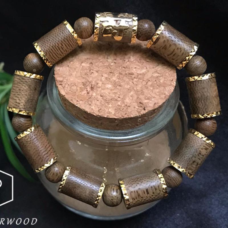 Vòng Tay Trầm Hương Bọc Vàng VD04 - An Phú Agarwood