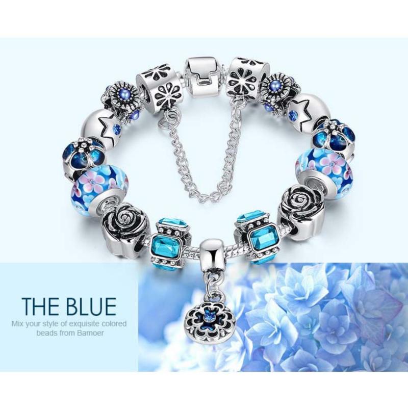 Vòng tay trang sức hạt Panda Charms Jewelry Queen Victoria Charm DZ59 (Bạc)