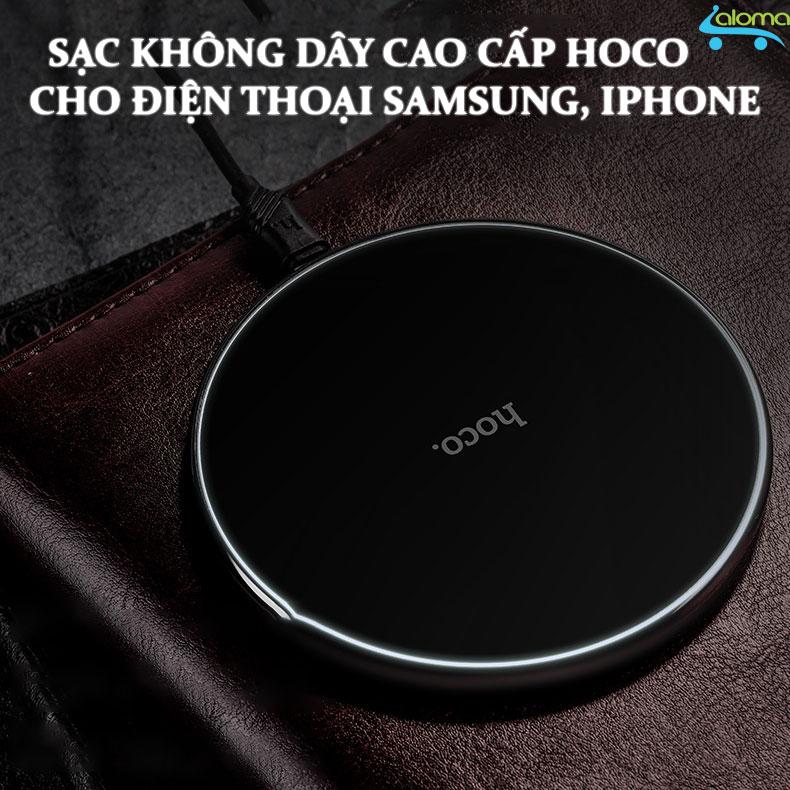Đế sạc không dây HOCO CW6 chuẩn Qi cho Samsung Iphone