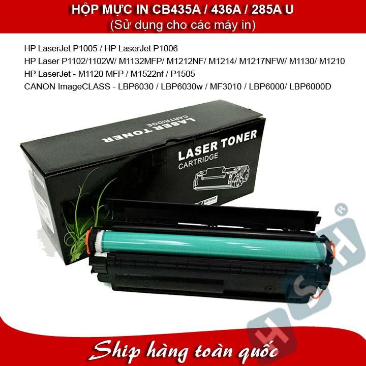 Hộp mực máy in Canon LBP6030 / LBP6030w / MF3010 / LBP6000/ LBP6000D (CB435A/436A/285A)