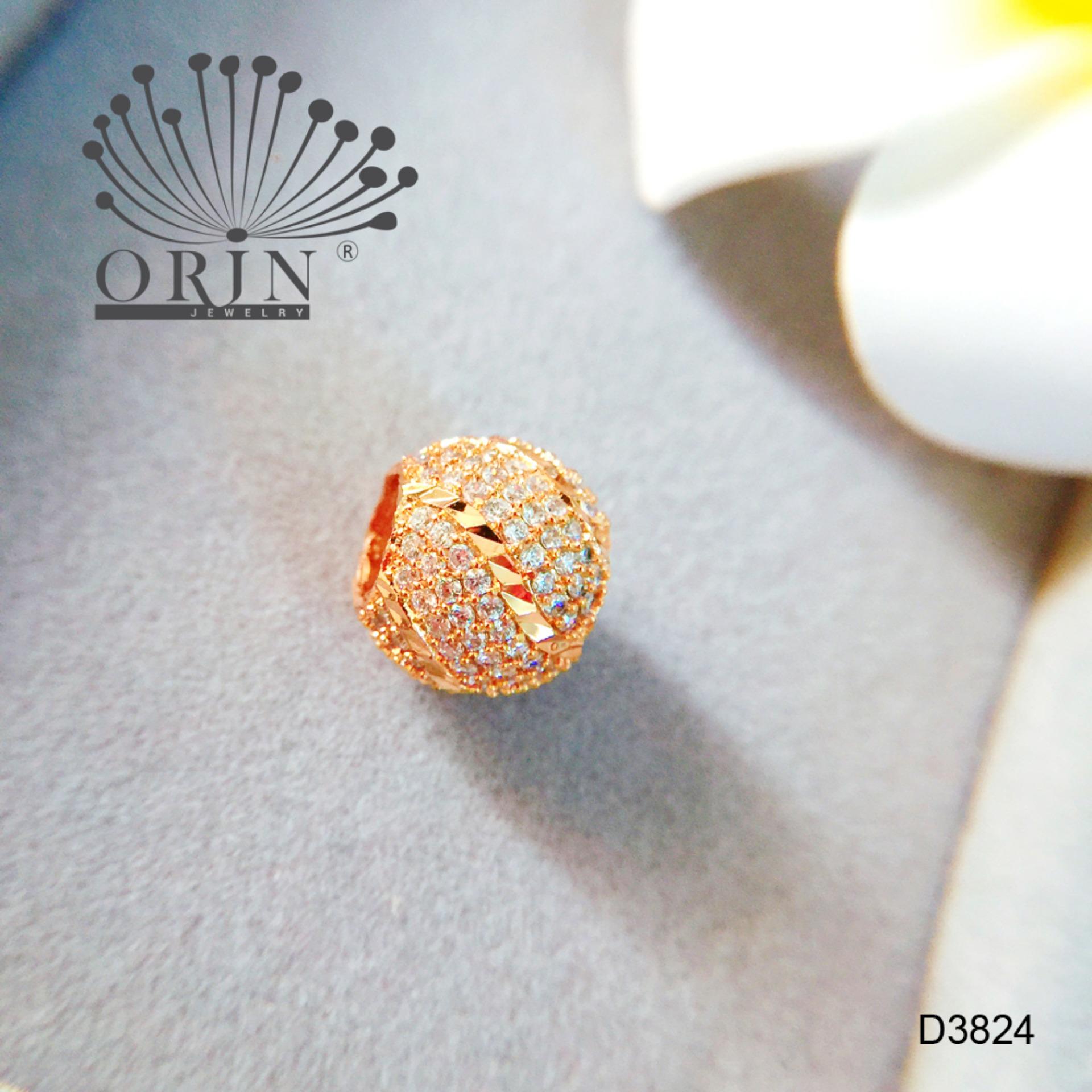 Mặt dây chuyền dạng charm tròn xoắn đính đá cao cấp Orin D3824 - Long Tien