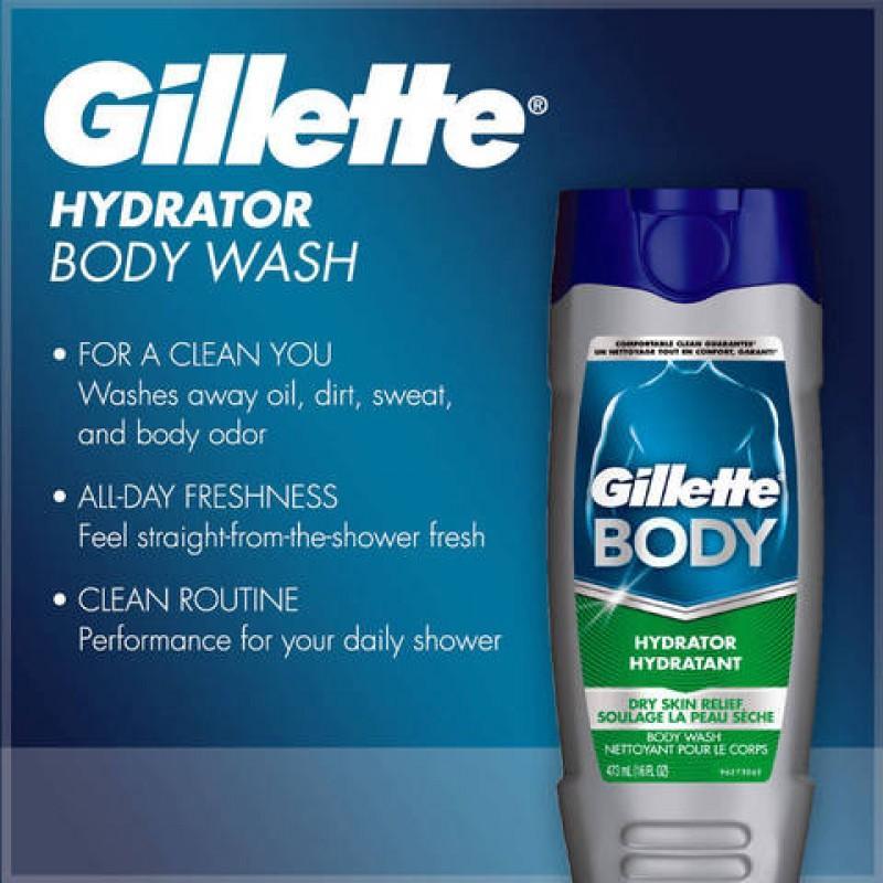 Sữa tắm nam GILLETTE Body Hydrator Hydratant 473ml cao cấp