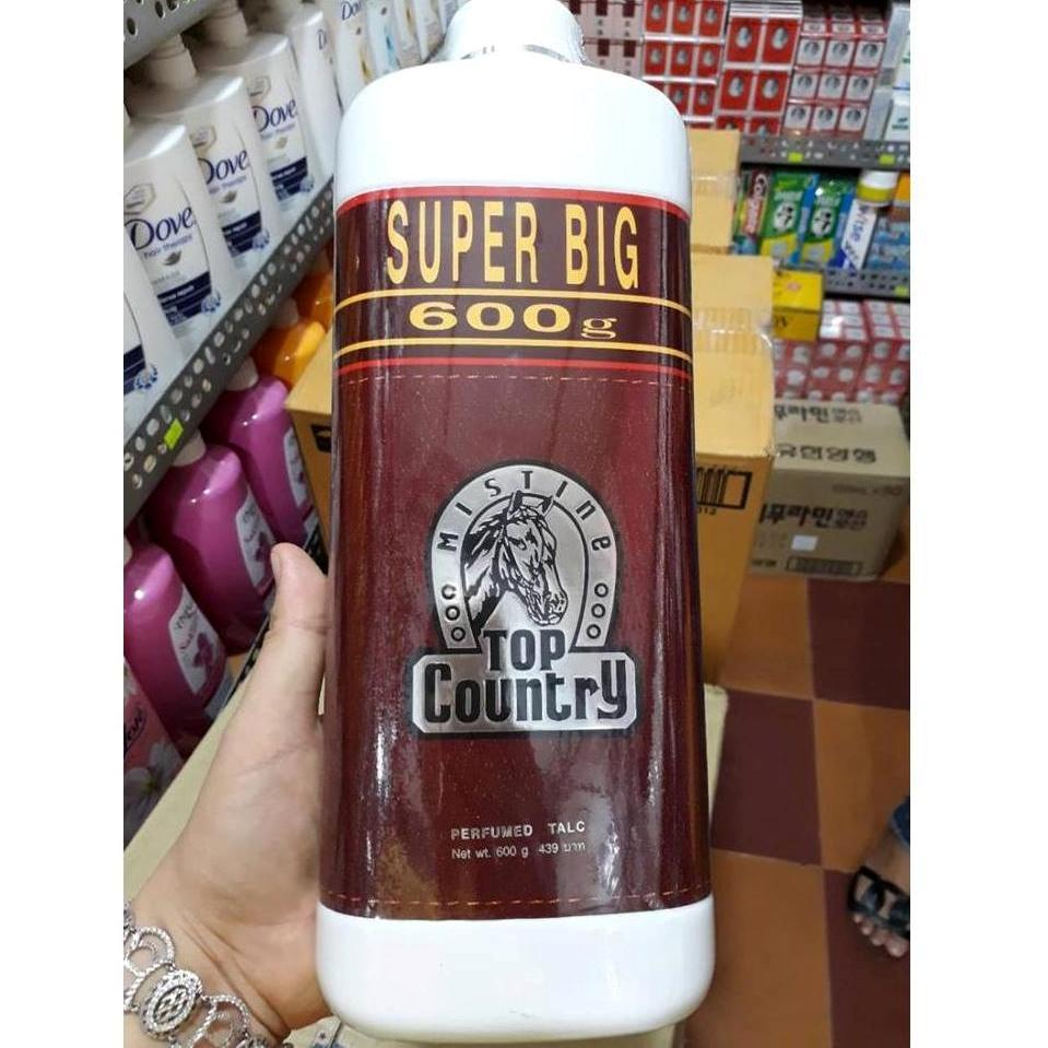 Phấn rôm thơm Top Country chai lớn 600g