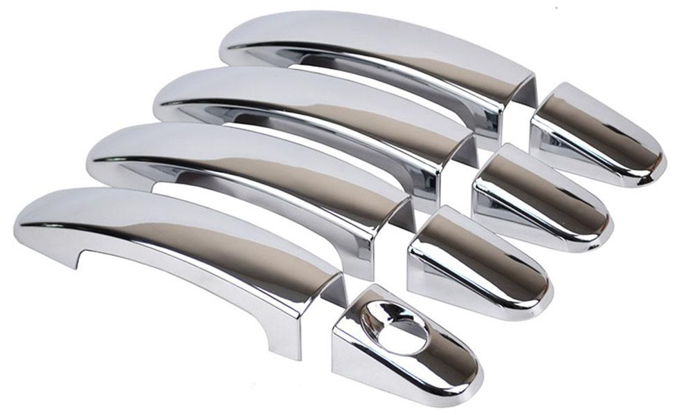 Ốp Trang Trí Tay Cửa Xe Ford Ecosport 2014 2015 2016 2017 Mạ Crom Cao Cấp, Bộ 4 Ốp Tay Giúp Chống Xước, Làm Đẹp Xe, Có Sẵn Keo Dính 2 Mặt, Lắp Đặt Dễ Dàng Tại Nhà