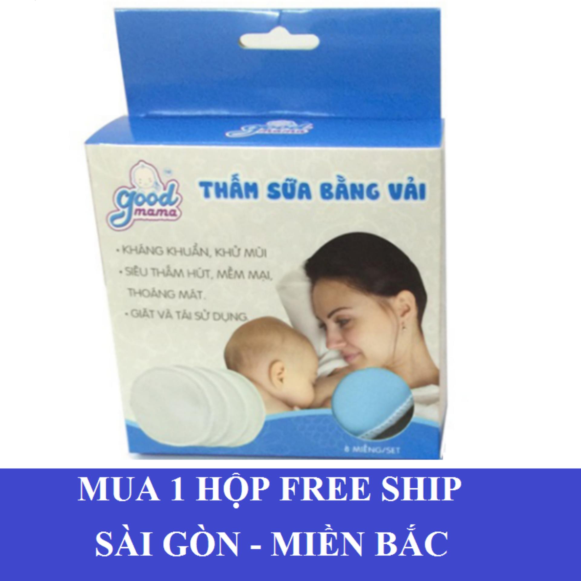 Lót thấm sữa giặt được Goodmama ( 8 miếng/ hộp)