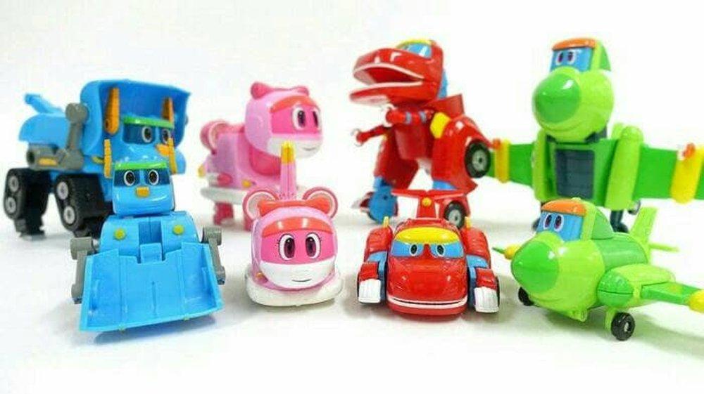 Đồ chơi bộ 4 con Biệt đội khủng long biến hình Gogo Dino
