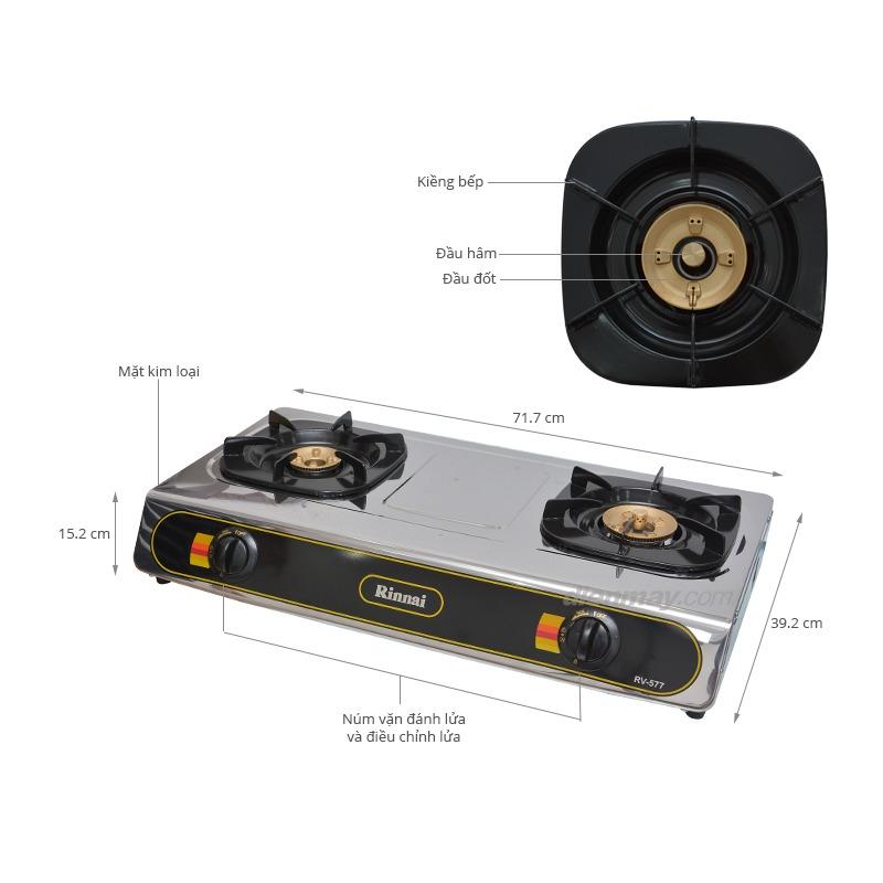Bếp gas đôi rinnai rv-577