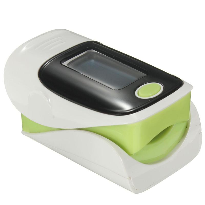 Nơi bán Finger Fingertip Blood Oxygen Meter SPO2 OLED Pulse Heart Rate Monitor Oximeter White+Green (Intl) - intl