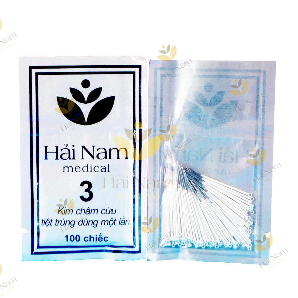 Kim châm cứu Hải Nam số 3 (gói 100 chiếc)