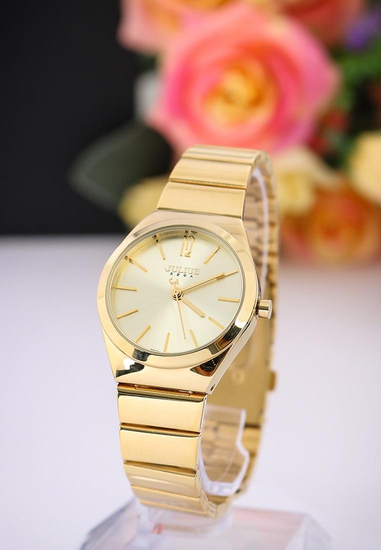 Đồng hồ nữ julius hàn quốc dây thép ju1184 vàng