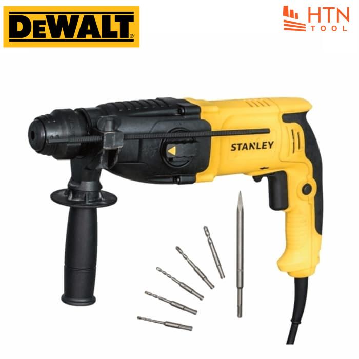 800w máy khoan búa 3 chức năng stanley shr263ka-b1