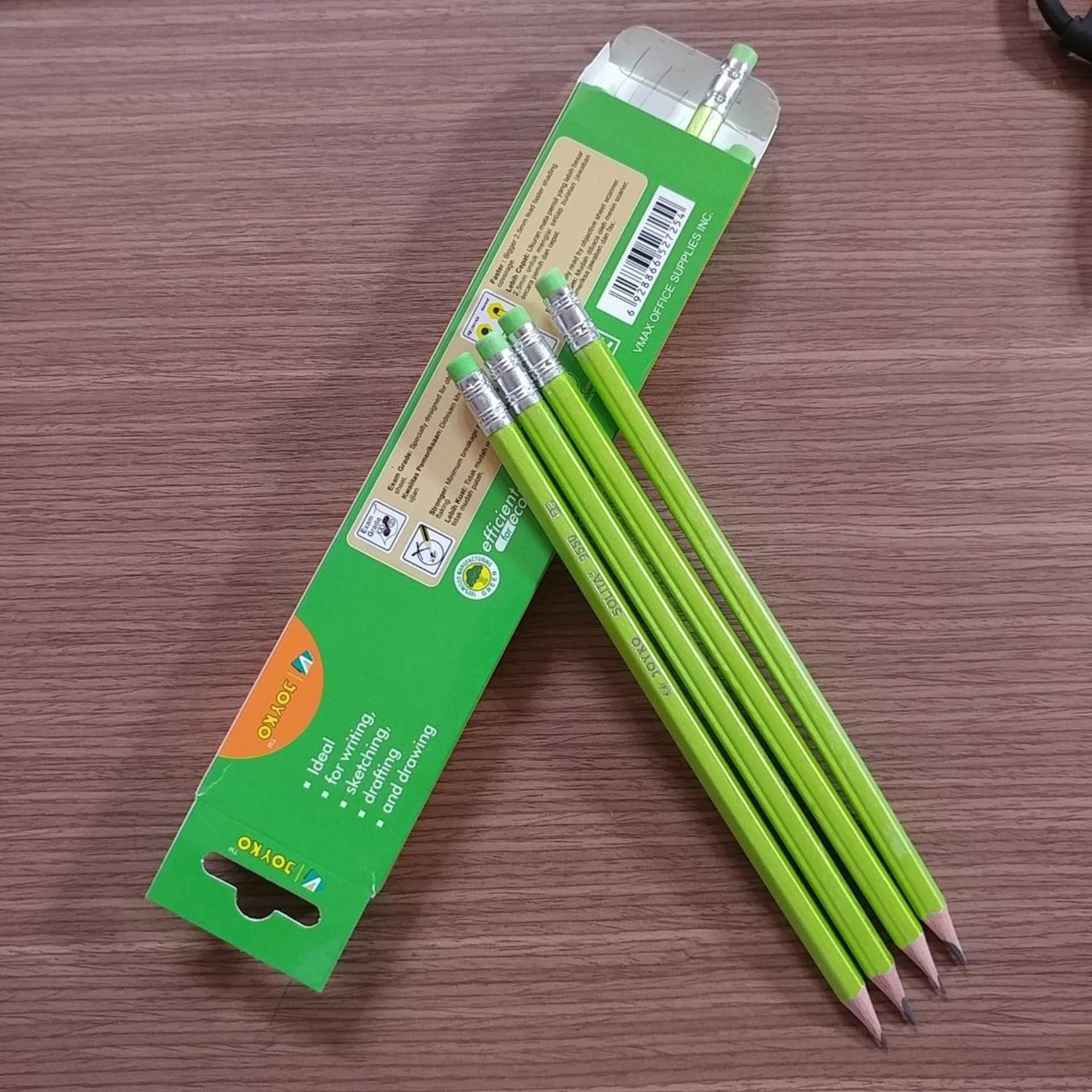 Hộp 12 cây bút chì 2b dạ quang joyko 9550