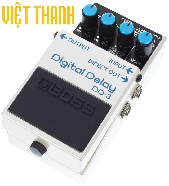 Fuzz hiệu ứng delay boss dd3 hoạt động bằng pin 9v hoặc bộ nguồn ac adaptor