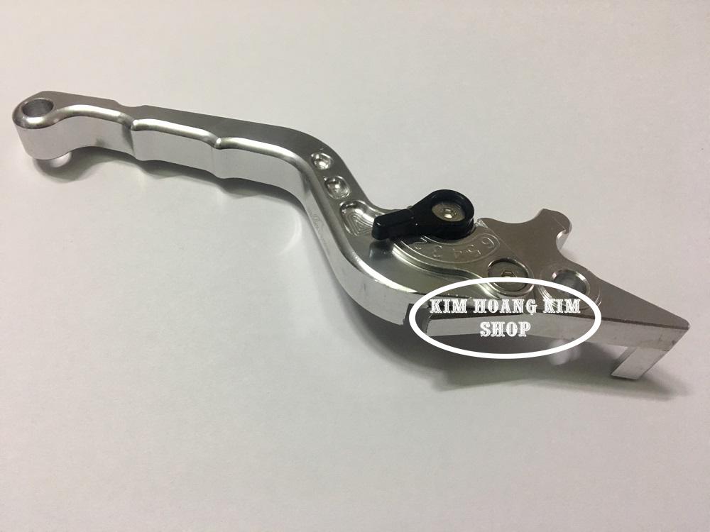 Tay thắng Đĩa nhôm 6 số Shark Power dành cho xe Wave,Sirius...(màu Bạc)