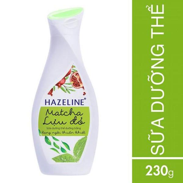 Sữa Dưỡng Thể Làm Sáng Da Hazeline Matcha Lựu Đỏ 230ml cao cấp