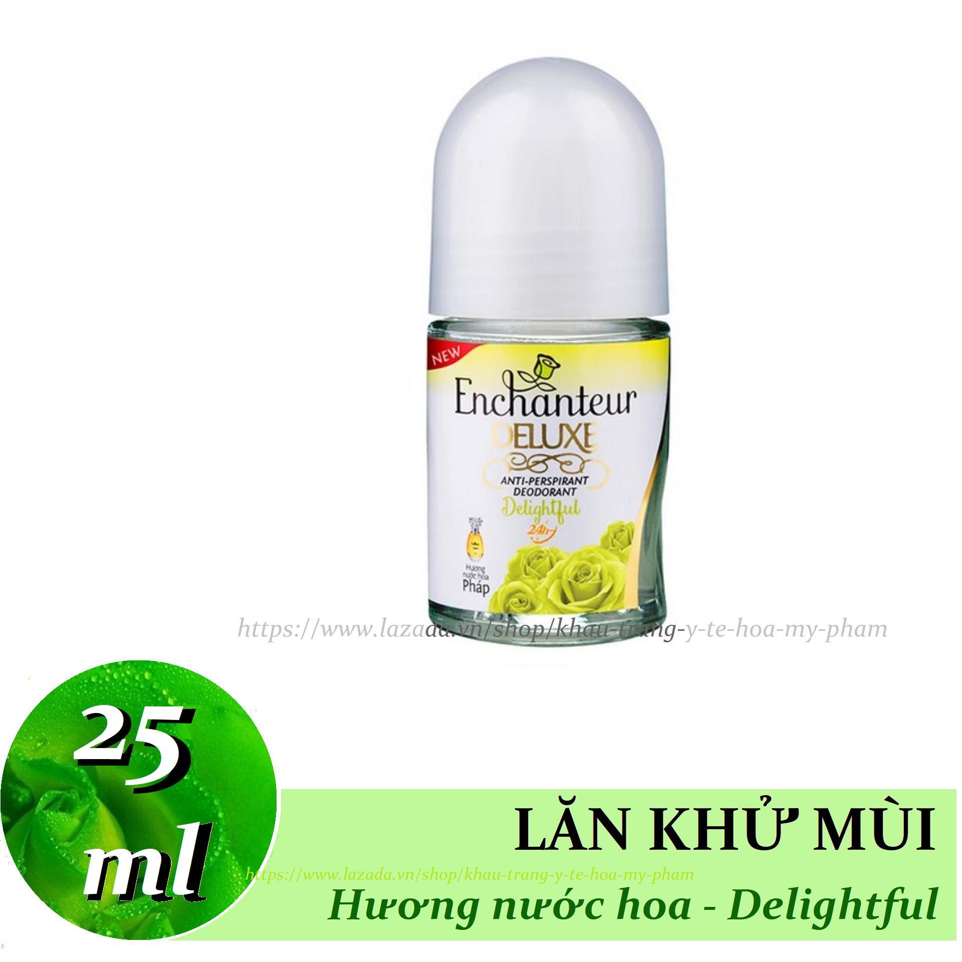 [HCM]Enchanteur - Lăn khử mùi Hương nước Hoa 25 ml - Hương Delightful