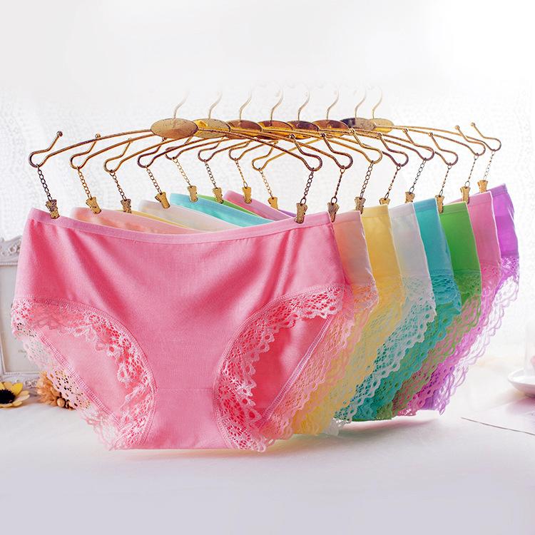 Bộ 10 quần lót cotton pha ren MODAL có size lớn