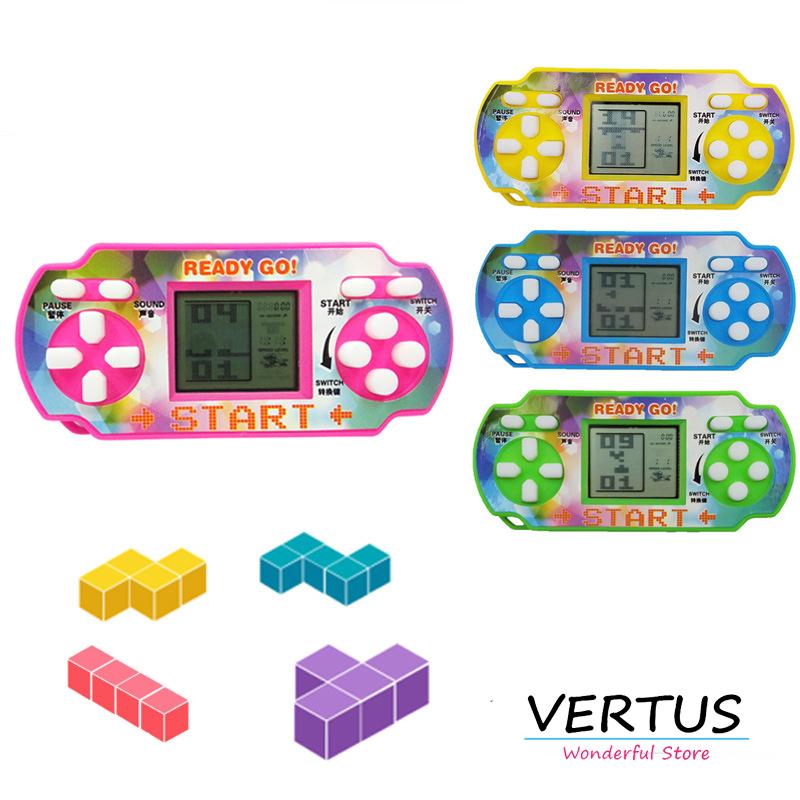 Máy Chơi Game Xếp Hình Kiểu Dáng PSP Kiêm Móc Treo Chìa Khóa