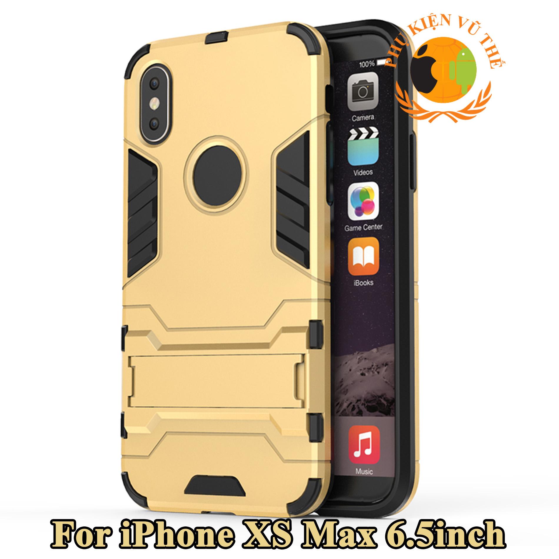 Ốp Lưng Chống Sốc Iron Man Cho iPhone XS MAX Có Dựng Lưng