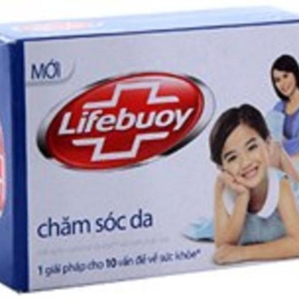 Combo 10 cục Xà bông cục Lifebuoy Chăm sóc da hộp 90g Xanh dương