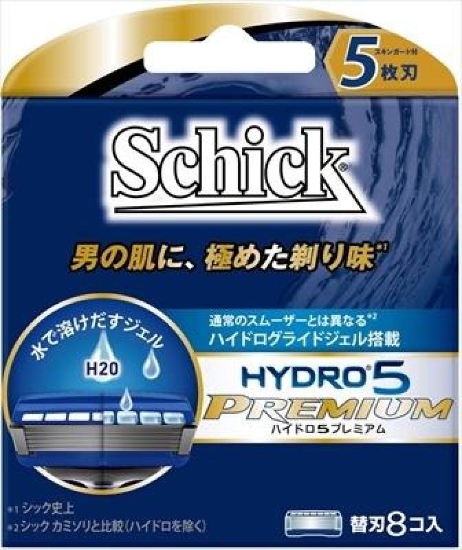 Vỉ 8 lưỡi dao cạo râu Schick Hydro 5 Premium - Nhật Bản