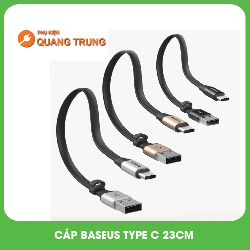 Cáp baseus type c 23cm siêu ngắn-siêu bền