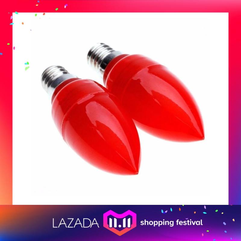 Bộ 2 bóng điện Led quả nhót màu đỏ cho đèn thờ