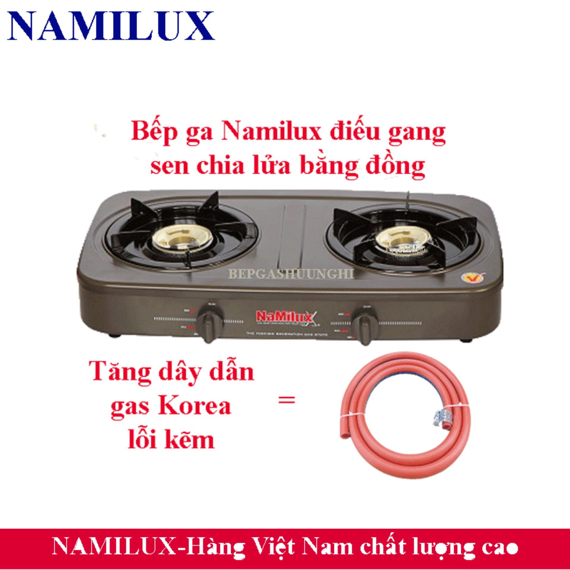 [HCM]Bếp ga đôi Namilux NA-590FM-VN điếu gang ( xám )