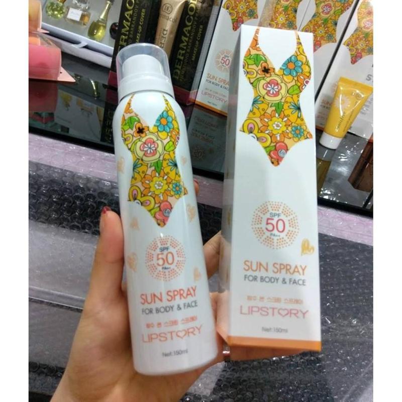 Xịt chống nắng toàn thân đi biển Sun Spray For Body Hàn Quốc 150ml nhập khẩu