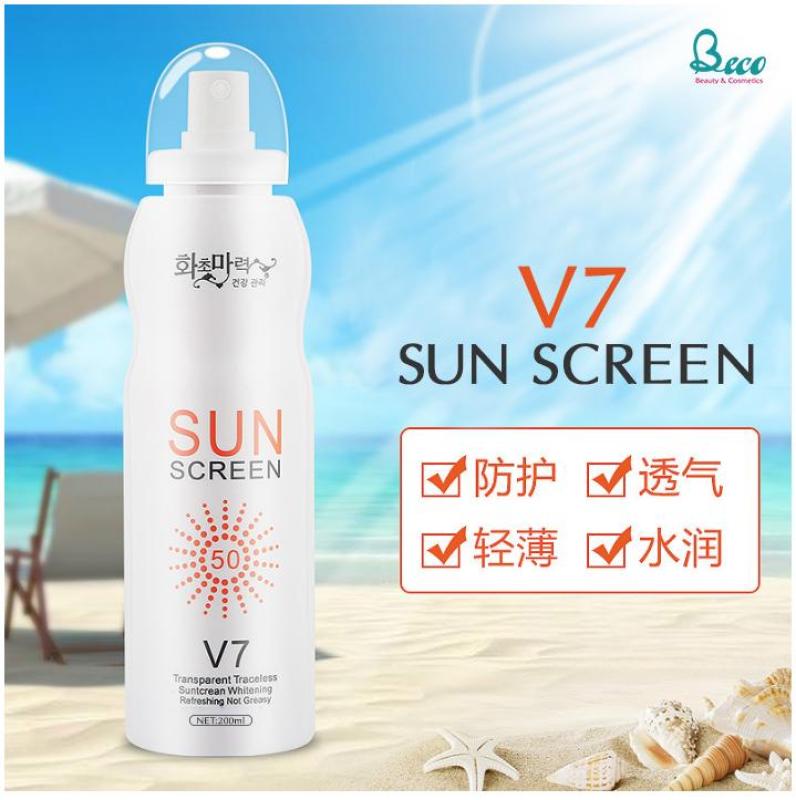 Kem chống nắng toàn thân dưỡng trắng da dạng xịt SUN SCREEN V7 Hàn Quốc nhập khẩu