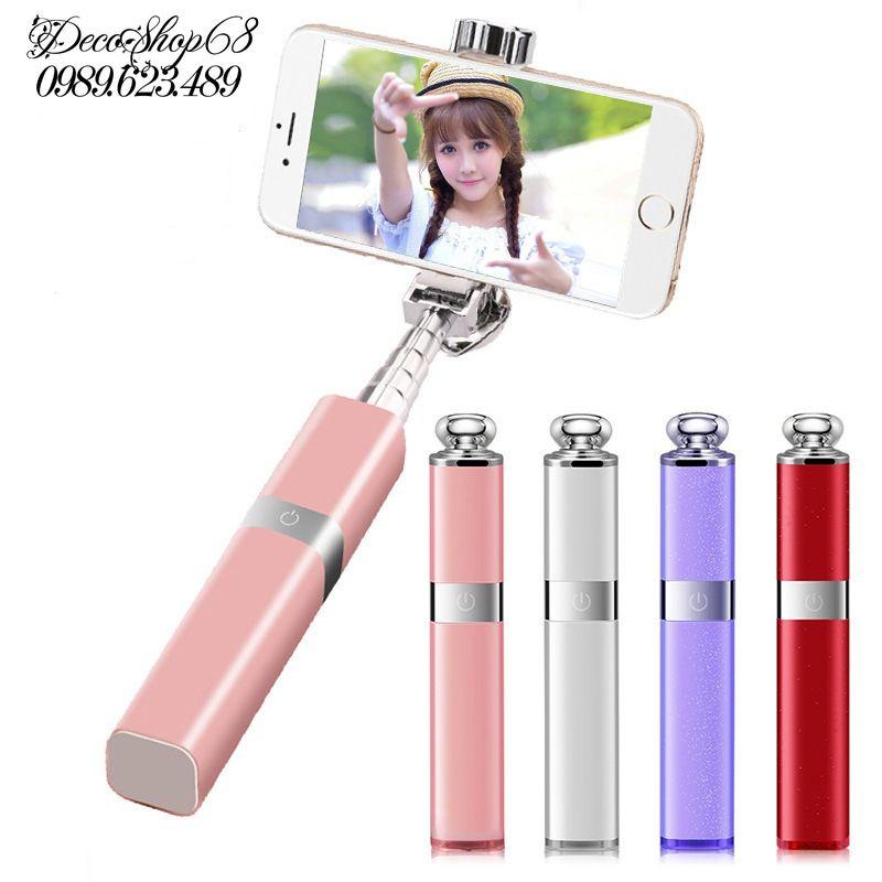 Gậy tự sướng cao cấp sang chảnh hình thỏi son nhiều màu + tặng túi đựng đẹp Lip Selfie mini giá tốt