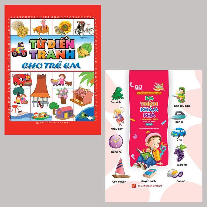 Mua COMBO: TỪ ĐIỂN TRANH CHO TRẺ EM BÌA CỨNG + EM THÍCH KHÁM PHÁ BÌA CỨNG B164