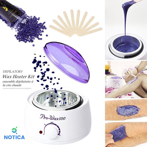 COMBO NỒI NẤU SÁP PRO WAX+300g SÁP HARD WAX BAENS-NỒI MÀU TRẮNG