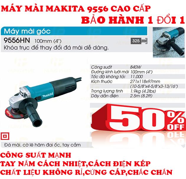 Cắt May.- Mua Ngay Máy Mài Cắt Makita 9556 Cao Cấp, Thiết Kế Tiện Lợi An Toàn Cho Mọi Người Khi Sử Dụng .Bh 1 ĐỔi 1 .Uy Tín Trên Toàn Quốc .52MS1134