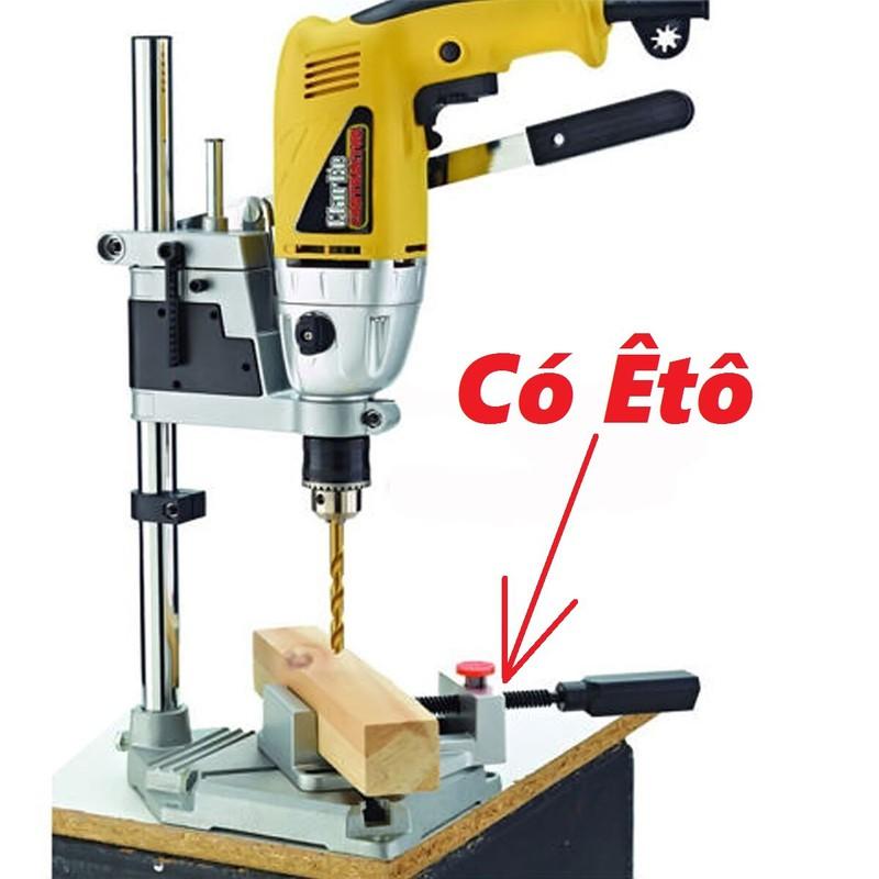 Chân đế kẹp máy khoan kèm ê tô cố định