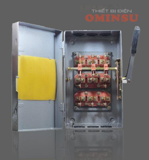Cầu dao điện hộp 3 pha cao cấp ominsu k89- 200a - 3p - 1n