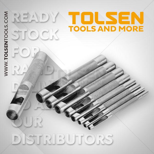 Bộ đục lỗ da 9 cây 2.5-10mm tolsen 25093